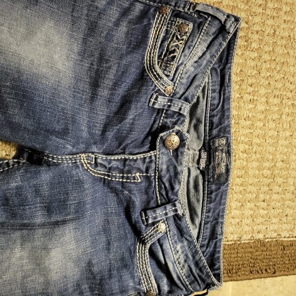 Silver Capris Tuesday Low Rise Size 30 - Picture 3 of 6